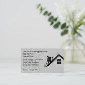 Services de nettoyage des gouttes Cartes de visite (Debout devant)