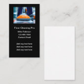 Services de nettoyage des sols Cartes de visite si (Devant / Derrière)