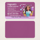 Services de nettoyage Femme de ménage brune Nettoy (Devant & derrière)