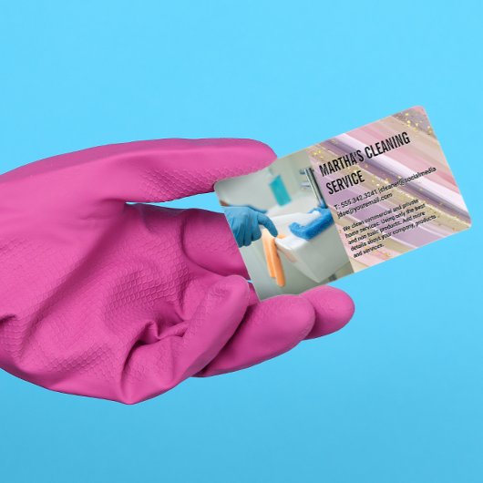 Services de nettoyage | Fournitures | Carte de vis