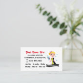 Services de nettoyage Janitor Lady Carte de visite (Debout devant)