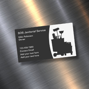 Services de nettoyage Janitorial Magnets Cartes de