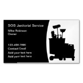 Services de nettoyage Janitorial Magnets Cartes de (devant)