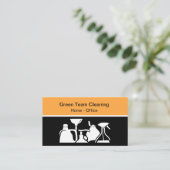 Services de nettoyage moderne Cartes de visite uni (Debout devant)