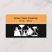 Services de nettoyage moderne Cartes de visite uni (Devant)