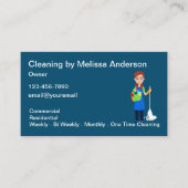 Services de nettoyage simples Cartes de visite mod (Devant)