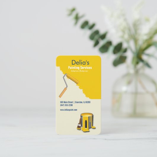 services de peinture carte de visite (Debout devant)