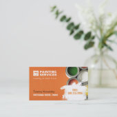 Services de peinture | Carte de visite des rouleau (Debout devant)