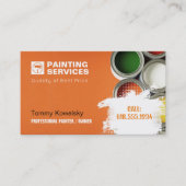 Services de peinture | Carte de visite des rouleau (Devant)