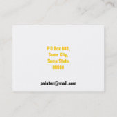 Services de peinture Cartes de visite (Dos)