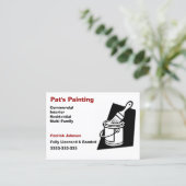 Services de peinture Cartes de visite (Debout devant)