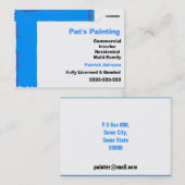 Services de peinture Cartes de visite (Devant / Derrière)