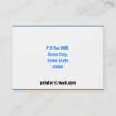 Services de peinture Cartes de visite (Dos)