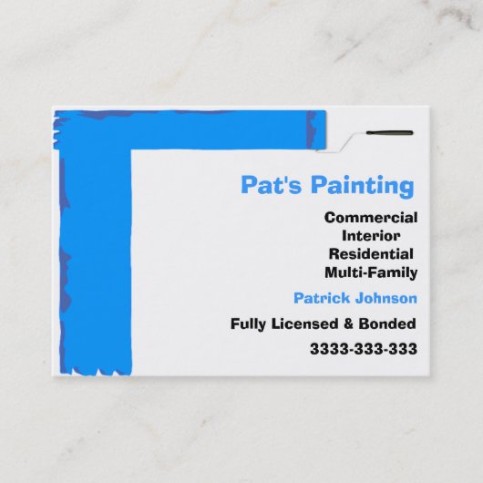 Services de peinture Cartes de visite (Devant)