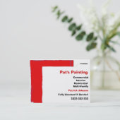 Services de peinture Cartes de visite (Debout devant)