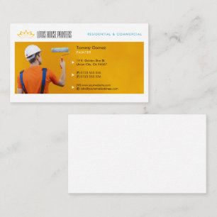 Services de peinture   Peintre au travail Carte de