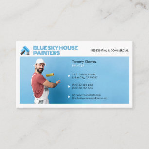 Services de peinture   Peintre au travail Carte de
