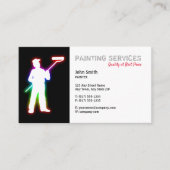 Services de peinture | Peintres Carte de visite (Devant)