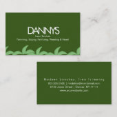 Services de pelouse moderne Carte de visite d'herb (Devant / Derrière)