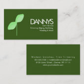 Services de pelouse moderne Carte de visite simple (Devant / Derrière)