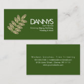 Services de pelouse moderne Faux Foil Carte de vis (Devant / Derrière)