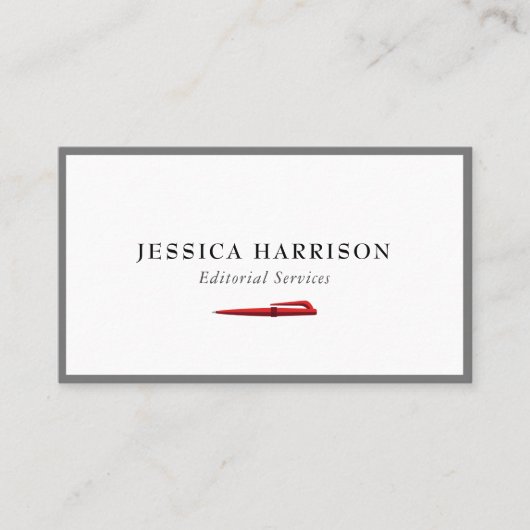 Services de rédaction Carte de visite frontalier g (Devant)