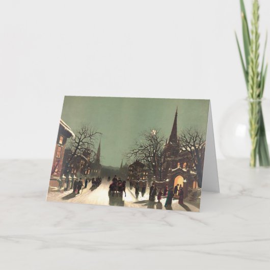 Services de réveillon de Noël, une carte de Noël (Devant)