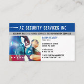 Services de sécurité | Carte de visite de police p (Devant)