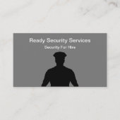 Services De Sécurité De Location De Cartes de visi (Devant)