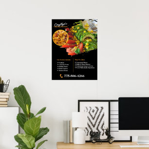 Services de traiteur privés Affiche personnalisée
