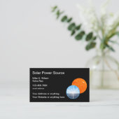 Services d'énergie solaire Cartes de visite brilla (Debout devant)