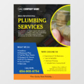 Services d'entreprise de plomberie Autocollant de  (Feuille)