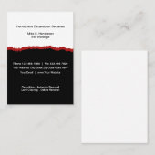 Services d'excavation Cartes de visite verticaux m (Devant / Derrière)