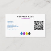 Services d'impression Carte de visite de l'encre C (Devant)