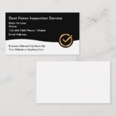 Services d'inspection à domicile de classe Cartes  (Devant / Derrière)