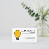 SERVICES ÉLECTRIQUES cartes de visite (Debout devant)