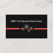 Services électriques Cartes de visite électriciens (Devant)