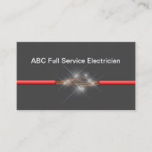 Services électriques Cartes de visite électriciens (Devant)