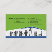 Services Handyman, carte de visite d'entretien à d (Dos)