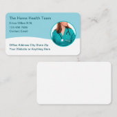 Services infirmiers de santé à domicile Cartes de  (Devant / Derrière)