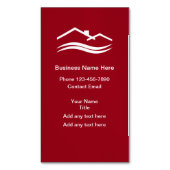 Services locaux simples Cartes de visite magnétiqu (devant Vertical)