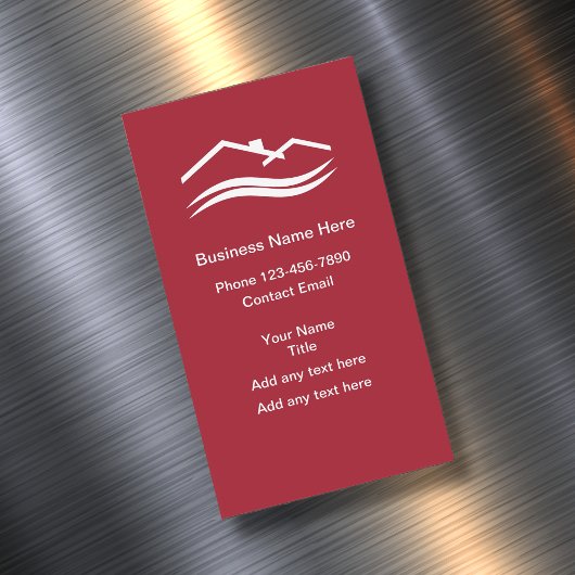 Services locaux simples Cartes de visite magnétiqu