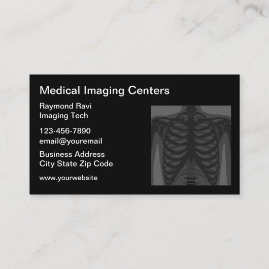 Services Médicales de radiologie d'imagerie Cartes (Devant)