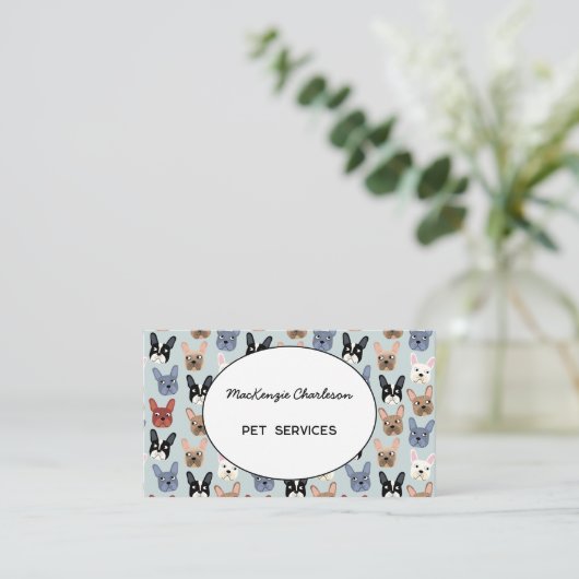 Services pour animaux de compagnie Carte de visite (Debout devant)