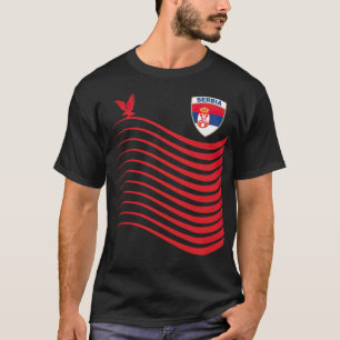 Servië Basketball Jersey Srbija Basketball Flag ba T-shirt