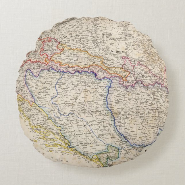 Servië, Bosnië Rond Kussen (Voorkant)