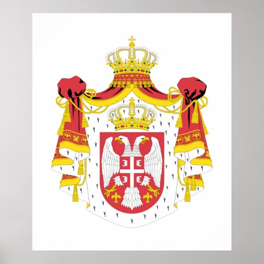 Servië-COA Poster (Voorkant)