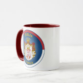 Servië Erfgoed Embleem Mok (Voorkant links)