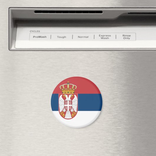 Servië Flag Magnet Magneet (Insitu (Vaatwasser))