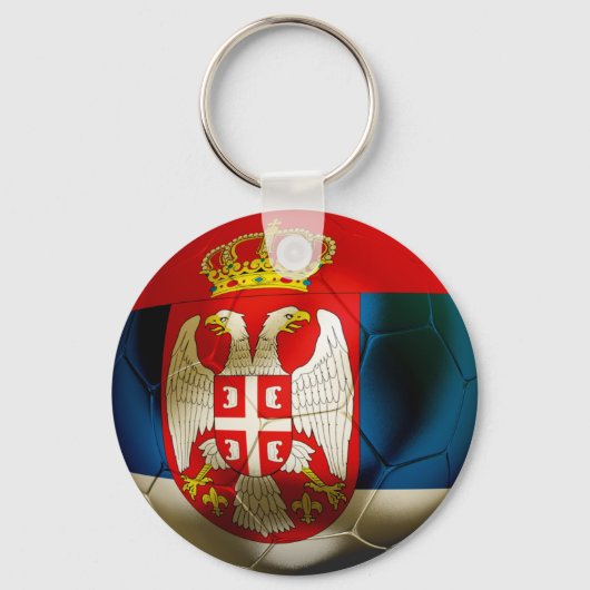 Servië Football Sleutelhanger (Voorkant)
